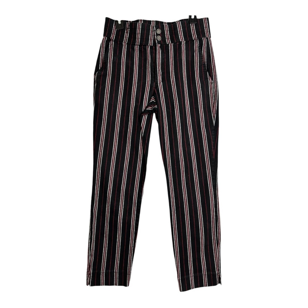 Flattering striped pants from Hollister with button closure size Medium